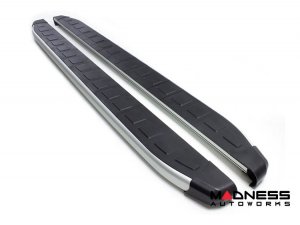 Jeep Renegade Side Steps - ProSide Running Boards - Silver / Black